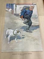 lawson wood cartoon spotprent litho van aquarel uit  1914, Ophalen