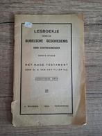 Oud lesboekje Bijbelsche Geschiedenis voor eerstbeginnenden, Ophalen of Verzenden