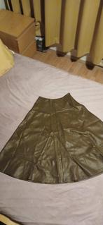 Bruine leren rok (m), Ophalen of Verzenden