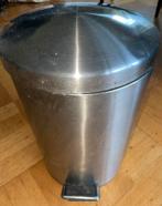Prullenbak 30 l aluminium vuilnisemmer 38 hoog, 25 breed 10e, Ophalen of Verzenden, Zo goed als nieuw, Minder dan 50 cm