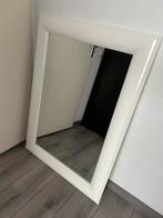 Witte hoogglans spiegel, Ophalen, Minder dan 50 cm, Zo goed als nieuw, Minder dan 100 cm