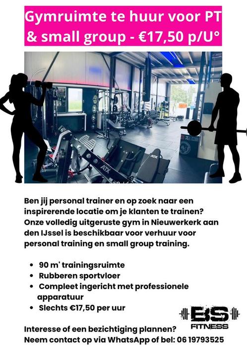 Verhuur personal training ruimte, Diensten en Vakmensen, Personal trainers