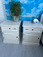 2 Riviera Maison nachtkastjes met lade en deurtje, Ophalen, Gebruikt, Minder dan 45 cm, Minder dan 55 cm