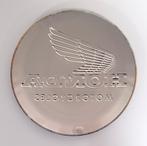 Honda Motorcycles logo rond relief reclamebord van metaal, Ophalen of Verzenden, Nieuw, Auto's