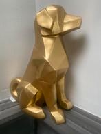hond zittend beeld goud kleur decoratie decoratief modern, Nieuw, Ophalen of Verzenden