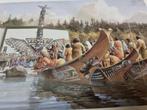 prent kaart potlatch dancers gordeon miller, Huis en Inrichting, Ophalen of Verzenden, 'T Olde Gre-j, Info@toldegrej.nl, Endepoelstraat 20f Didam