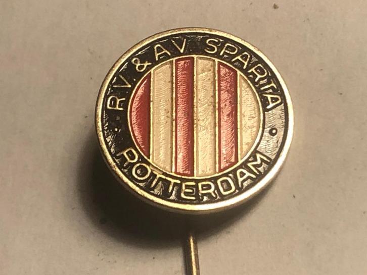 Metalen R.V. & A.V. SPARTA ROTTERDAM VOETBALCLUB Speld., Verzamelen, Speldjes, Pins en Buttons, Zo goed als nieuw, Speldje of Pin