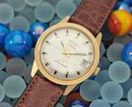 Longines Ultrachron automaat date 18 kt goud. Excellent, Sieraden, Tassen en Uiterlijk, Horloges | Heren, Leer, Polshorloge, Goud