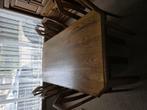 Leuke vintage eettafel met 6 stoelen, Huis en Inrichting, Tafels | Eettafels, Ophalen, 100 tot 150 cm, 50 tot 100 cm, Zo goed als nieuw