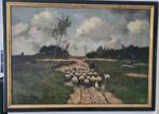 Eind 1800 - Bernard de Hoog Heidelandschap Schilderij, Antiek en Kunst, Ophalen