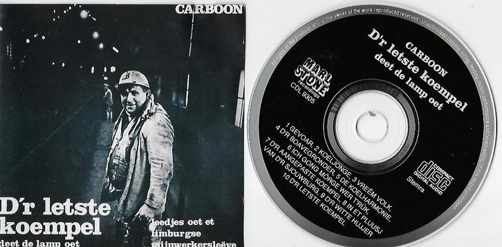 Carboon – D’r letste koempel deet de lamp oet (mijnbouw), Cd's en Dvd's, Cd's | Nederlandstalig, Gebruikt, Streekmuziek, Verzenden