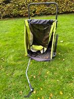 Fietskar - Groen/Zwart, Fietsen en Brommers, Fietsaccessoires | Aanhangers en Karren, Ophalen, Gebruikt, Opvouwbaar, 20 tot 40 kg