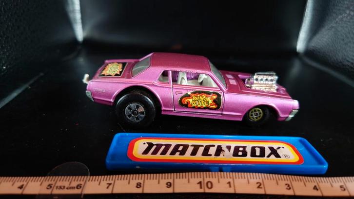 Matchbox Speed Kings K-21 Cougar Dragster, Hobby en Vrije tijd, Modelauto's | 1:43, Zo goed als nieuw, Auto, Matchbox, Ophalen of Verzenden