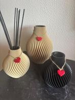 Geurstokjes vaasjes met hartje - Op bestelling, Huis en Inrichting, Woonaccessoires | Vazen, Kunststof, Overige kleuren, Nieuw