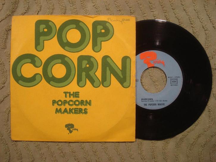 The Popcorn Makers 7" Vinyl Single: ‘Popcorn’ (Frankrijk), Cd's en Dvd's, Vinyl Singles, Gebruikt, Single, Pop, 7 inch, Ophalen of Verzenden