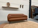Als nieuw Leolux Lindo Bank 3 zits Ceras Auburn leer Design, Leolux, Ophalen of Verzenden, Rechte bank, Driepersoons