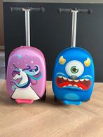 Kinder trolley met step, Ophalen, Zo goed als nieuw, Hard kunststof, Wieltjes
