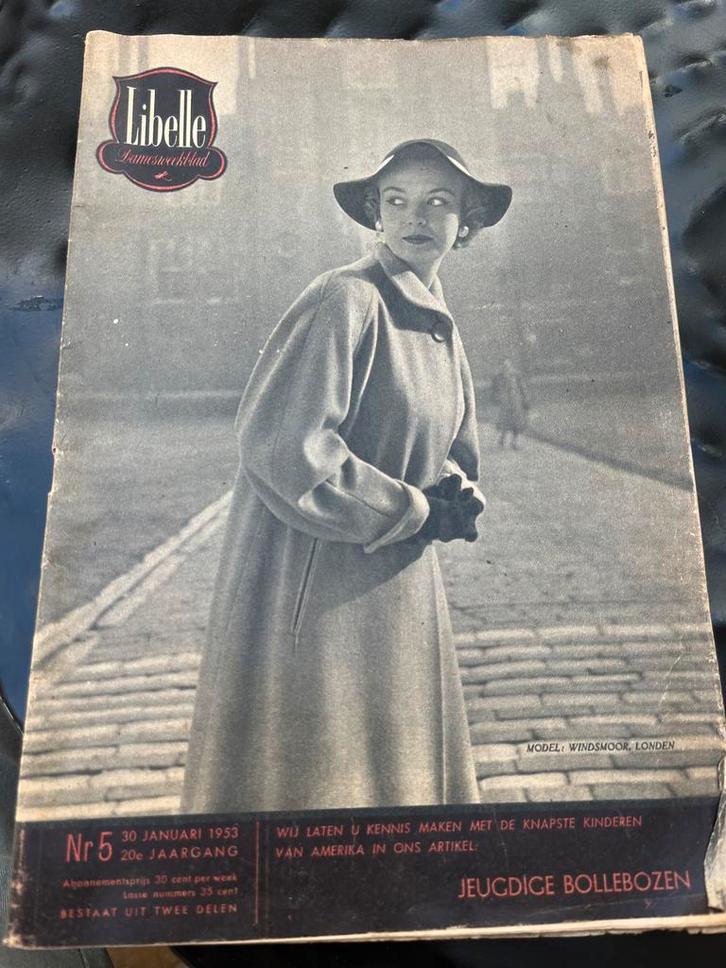Libelle Januari 1953 - Verzamelobject!, Boeken, Tijdschriften en Kranten, Gelezen, Damesbladen, Ophalen of Verzenden