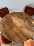 Houten Eettafel voor 4 personen, teddy bank bijzettafeltjes, Ophalen, Gebruikt