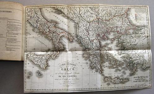 Atlas (1822) des oeuvres complètes de J.J. Barthelemy, Antiek en Kunst, Antiek | Boeken en Bijbels, Ophalen of Verzenden