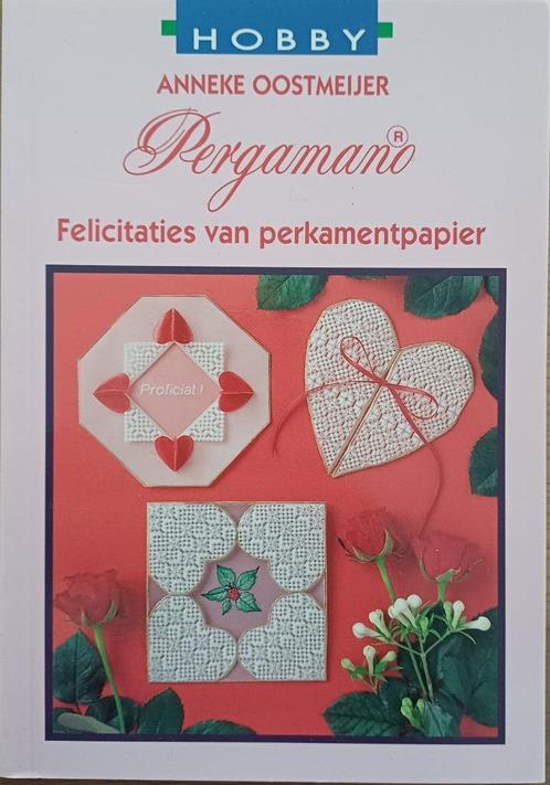 Felicitaties van perkamentpapier - Anneke Oostmeijer, Boeken, Hobby en Vrije tijd, Zo goed als nieuw, Scrapbooking en Knutselen