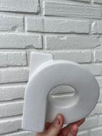 Bloemen vaasje, Ophalen of Verzenden, Zo goed als nieuw, Wit, Minder dan 50 cm
