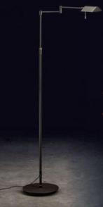 Holtkotter staande design lamp dimbaar zwart/nikkel, Huis en Inrichting, Lampen | Vloerlampen, Ophalen of Verzenden, Zo goed als nieuw