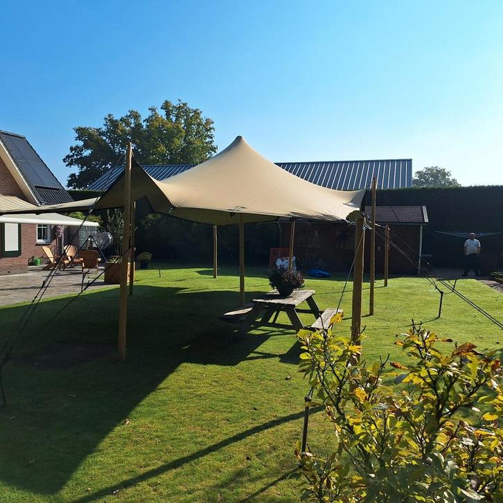Te huur stretchtent 6x10 voor ieder feest een succes, Tuin en Terras, Partytenten, Ophalen of Verzenden
