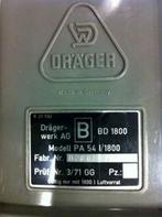 Ademlucht toestel Dr?ger PA 54 1/1800 zonder flessen, Niet ingevuld, Gebruikt, Niet ingevuld, Ophalen of Verzenden