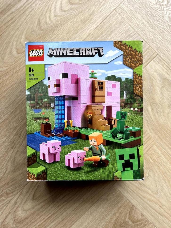 LEGO Minecraft Het huis van het biggetje - 21170, Kinderen en Baby's, Speelgoed | Duplo en Lego, Zo goed als nieuw, Lego, Complete set
