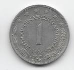 Joegoslavië 1 dinar 1976 KM# 59, Ophalen of Verzenden, Joegoslavië, Losse munt