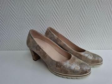 Gabor Optifit instappers, zgan, 7-41G, beige-zilver bloemenp beschikbaar voor biedingen