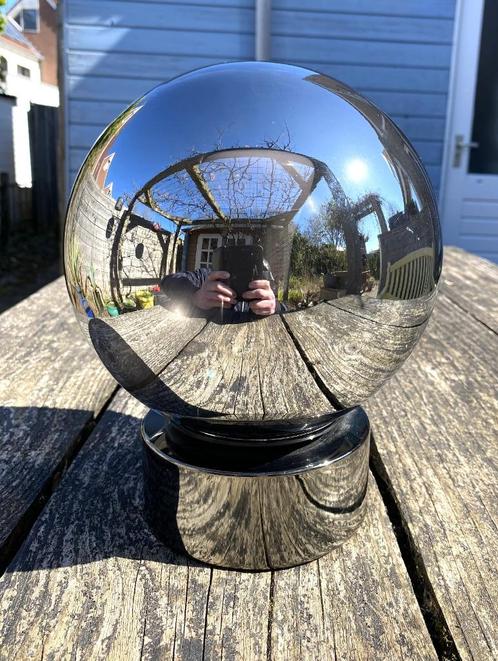 Leuke Chrome Lamp - vintage space age postmodern design, Huis en Inrichting, Lampen | Tafellampen, Zo goed als nieuw, Minder dan 50 cm