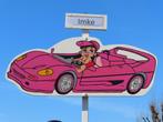 Geboorteborden, Geboortebord baby in roze auto., Kinderen en Baby's, Kraamcadeaus en Geboorteborden, Ophalen, Nieuw