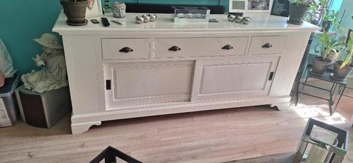 Witte Dressoir " MOET WEG ', Huis en Inrichting, Kasten | Dressoirs, Gebruikt, 200 cm of meer, 50 tot 75 cm, Met lade(s), Met deur(en)