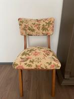 Vintage Stoel met Bloemenprint, Huis en Inrichting, Stoelen, Ophalen, Overige kleuren, Zo goed als nieuw, Eén
