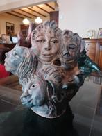 Terra cotta beeldhoud werk gesigneerd, Ophalen of Verzenden