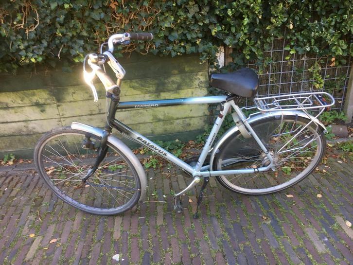 Batavus H fiets, 28 inch, frame 57cm, slot, verlichting, Fietsen en Brommers, Fietsen | Heren | Herenfietsen, Gebruikt, Batavus