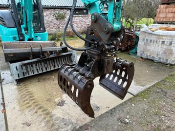 Sloop sorteergrijper CW05 te huur huren voor minigraver beschikbaar voor biedingen