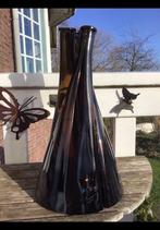 3 Glazen flessen, een soort trio van donker groen rookglas., Antiek en Kunst, Ophalen of Verzenden