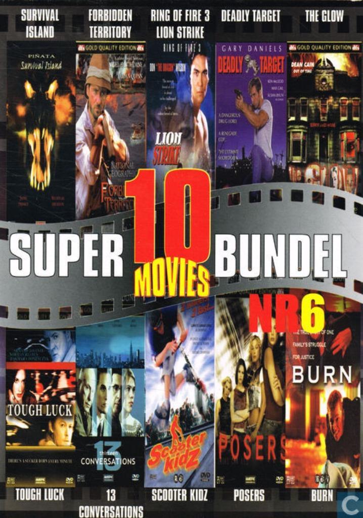 2DVD - Super 10 Movies Bundel Nr 6, Cd's en Dvd's, Dvd's | Actie, Gebruikt, Vanaf 16 jaar, Ophalen of Verzenden