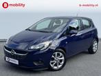 Opel Corsa 1.0 Turbo Edition 90Pk 5-Drs. Airco Cruise Contro, Auto's, Voorwielaandrijving, Stof, Blauw, 23 km/l