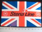 sticker Stena Line logo s vlag uk gb vlag, Verzenden, Zo goed als nieuw, Bedrijf of Vereniging