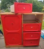 Ikea kast commode trofast grenen 4 grote rode lades en deur, Ophalen, Zo goed als nieuw, Minder dan 50 cm, 90 tot 105 cm