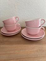 AH kop en schotel set + mokken - Roze, Antiek en Kunst, Ophalen of Verzenden