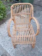 Vintage rotan kinderstoeltje, Huis en Inrichting, Stoelen, Ophalen, Gebruikt, Bruin, Eén