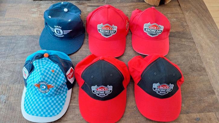 Jack's Racing Day & Gamma Petjes - Set van 6, Kleding | Heren, Hoeden en Petten, Nieuw, Pet, One size fits all, Ophalen of Verzenden