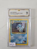 Pokemon Givanni's Gyrados holo #5  grade 9, Ophalen of Verzenden, Zo goed als nieuw, Losse kaart