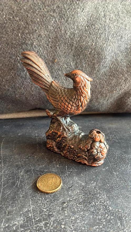 PRACHTIGE VOGEL DECORATIE AANSTEKER - KOPERKLEURIG, Verzamelen, Rookartikelen, Aanstekers en Luciferdoosjes, Ophalen of Verzenden