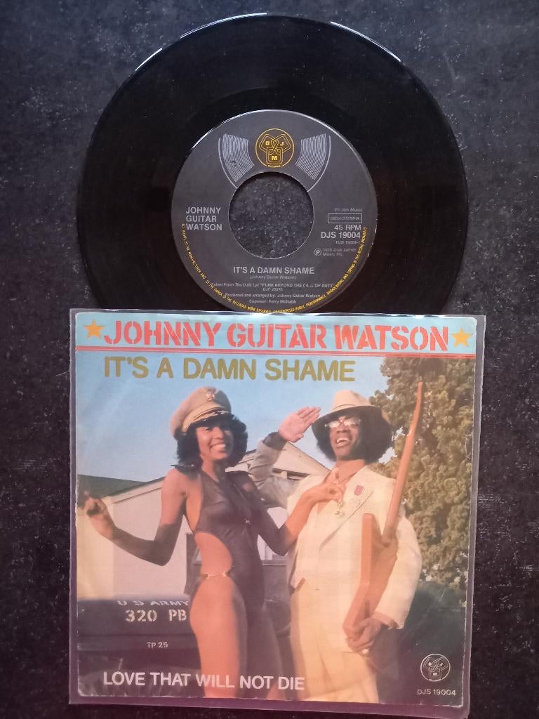 Johnny Guitar Watson - It's A Damn Shame 1978, Gebruikt, 7 inch, Single, Ophalen of Verzenden